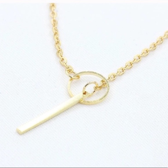 5⭐️ BESTSELLER! Dainty Gold Drop Lariat Necklace - Picture 5 of 8